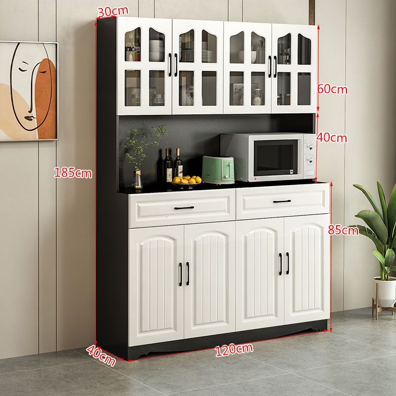 European-Style Kitchen Sideboard Cabinet Simple Cupboard Locker Living Room Cabinet Dining Room Cabinet Multi-Functional Wine Cabinet