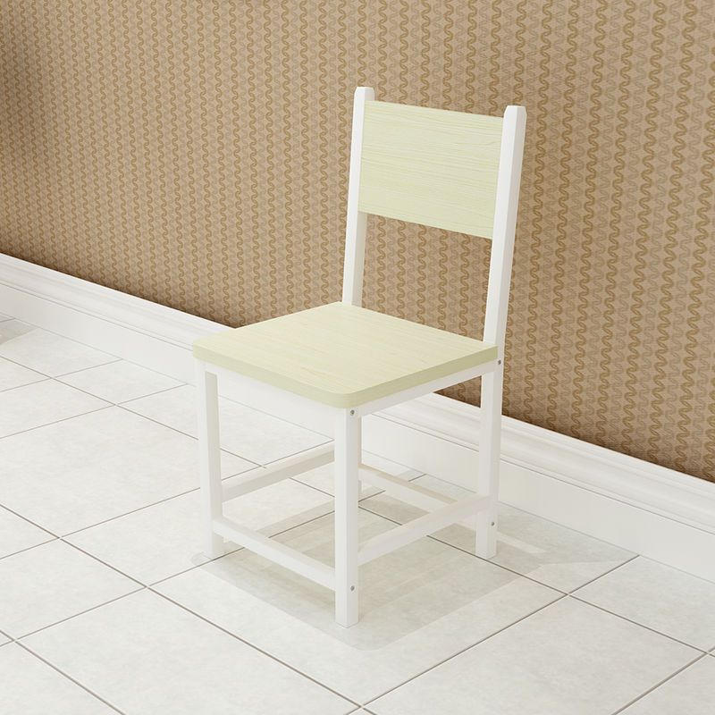 Simple Steel Wood Student Dining Chair Office Chair Simple Restaurant Chair Dining Chair Snack Shop Backrest Chair Home Dining Chair