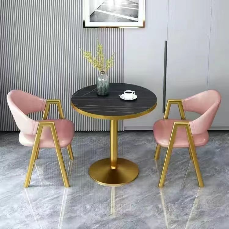 Nordic Style Negotiation Table and Chair Combination Reception Simple Small Apartment Milk Tea Sales Office Balcony Leisure Small round Table