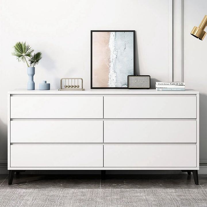 Chest of Drawers Italian-Style Light Luxury Bedroom and Household Storage Cabinet Living Room Wall Chest of Drawers Home Storage Drawer Cabinet