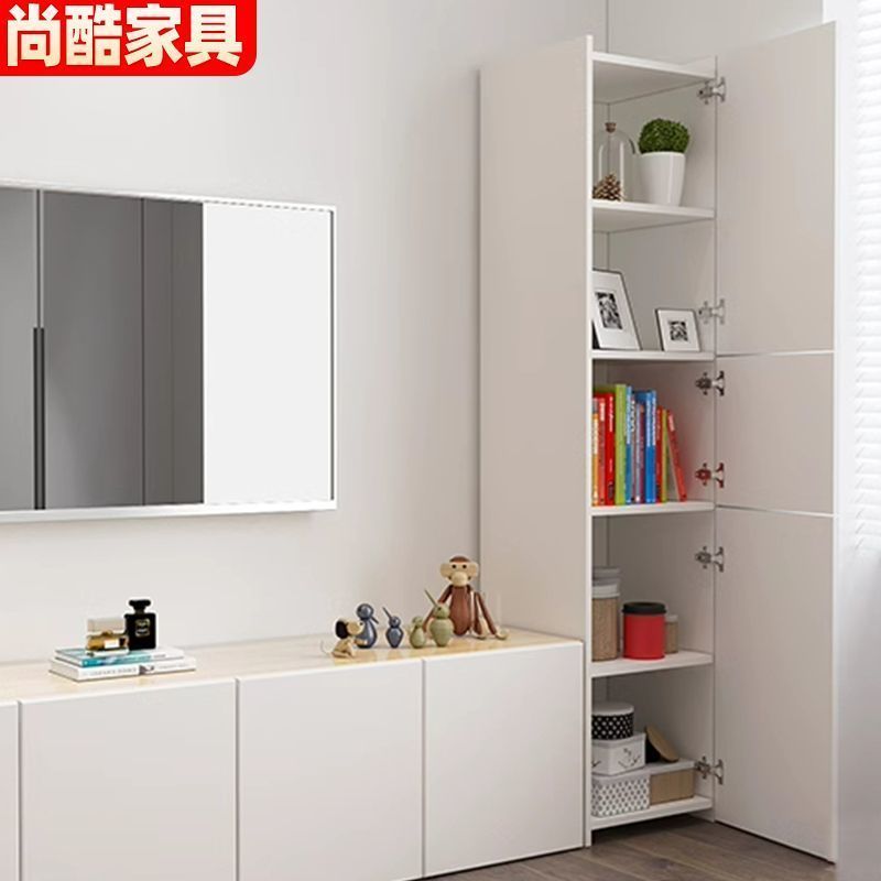 Bedroom Living Room Locker White with Door Corner Cabinet Corner Cabinet Corner Cabinet Corner Cabinet Storage Cabinet Corner Storage Rack