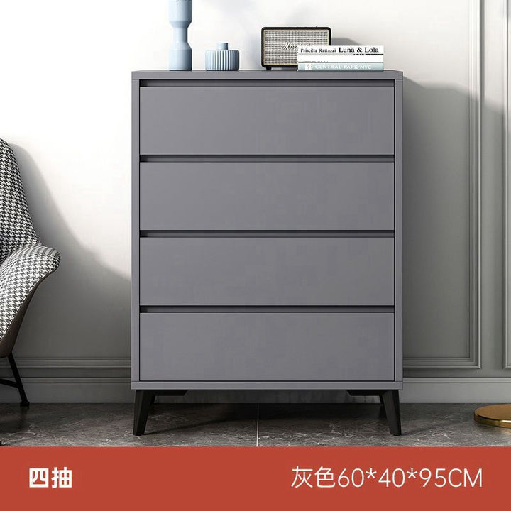 Chest of Drawers Italian-Style Light Luxury Bedroom and Household Storage Cabinet Living Room Wall Chest of Drawers Home Storage Drawer Cabinet