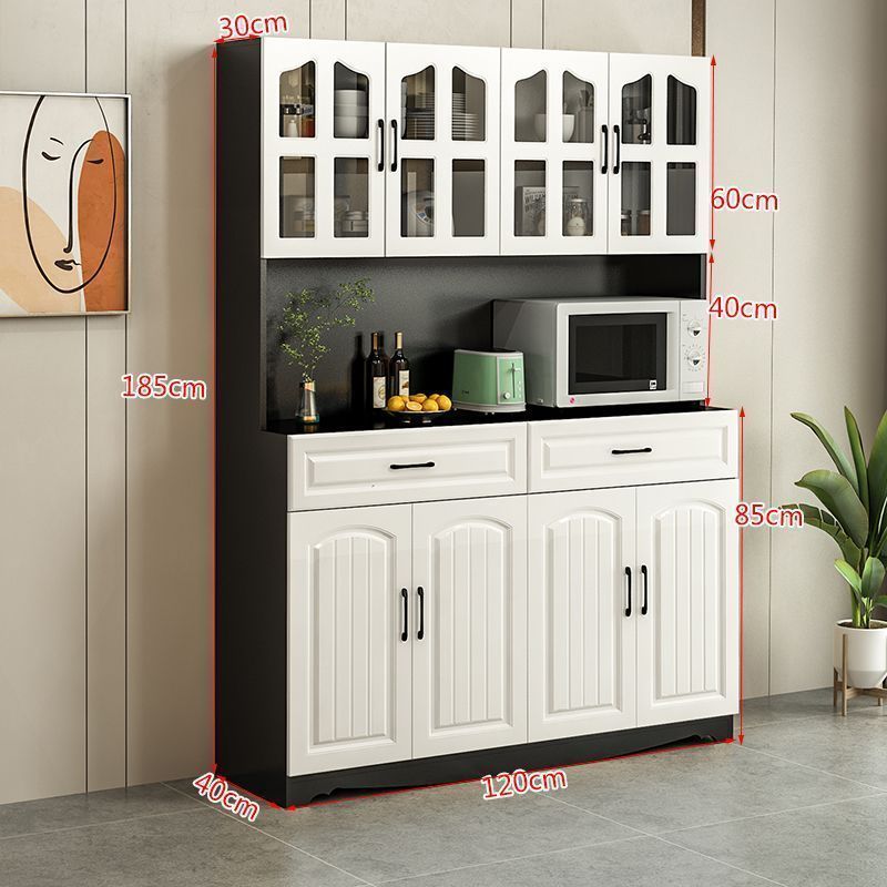 European-Style Kitchen Sideboard Cabinet Simple Cupboard Simple Locker Living Room Cabinet Dining Room Tea Cabinet Multifunctional Wine Cabinet