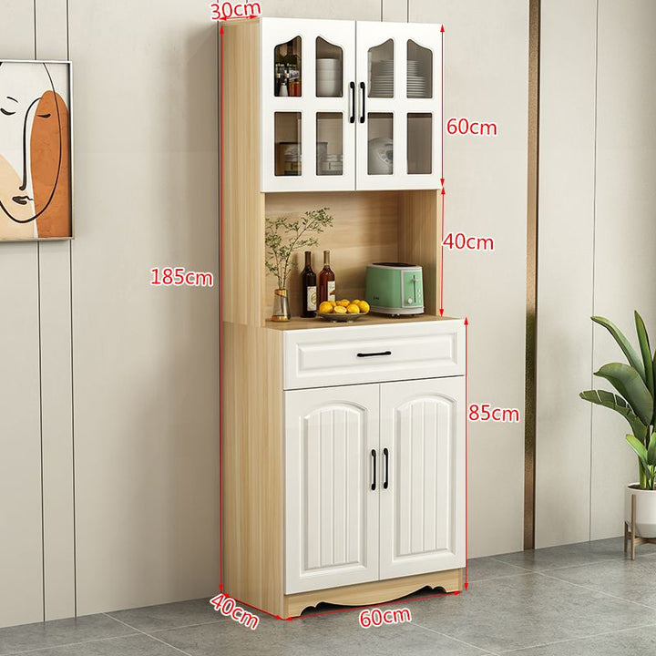 European-Style Kitchen Sideboard Cabinet Simple Cupboard Locker Living Room Cabinet Dining Room Cabinet Multi-Functional Wine Cabinet