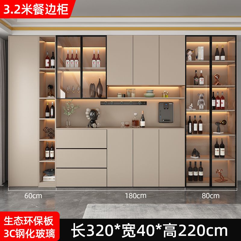 Sideboard Cabinet Integrated Wall Modern Simple Home Living Room Dining Room Internet Celebrity Affordable Luxury Style Heightened Storage Organizer Cabinet