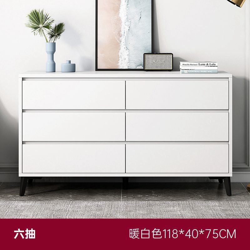 Chest of Drawers Italian-Style Light Luxury Bedroom and Household Storage Cabinet Living Room Wall Chest of Drawers Home Storage Drawer Cabinet