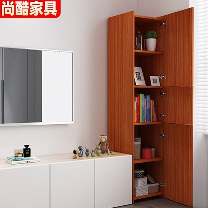 Bedroom Living Room Locker White with Door Corner Cabinet Corner Cabinet Corner Cabinet Corner Cabinet Storage Cabinet Corner Storage Rack