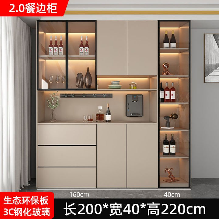 Sideboard Cabinet Integrated Wall Modern Simple Home Living Room Dining Room Internet Celebrity Affordable Luxury Style Heightened Storage Organizer Cabinet