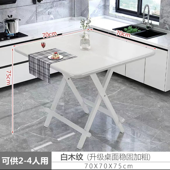 Folding Table Household Eating Table Folding Simple Small Apartment Dining Tables and Chairs Set Dormitory Portable Folding Folding Table Children