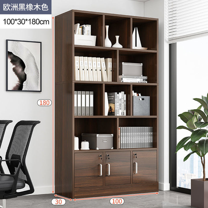 Bookcase Bookshelf Combination Student Locker with Door Bookcase Bookshelf Floor Storage Shelf Living Room Bedroom Bookcase