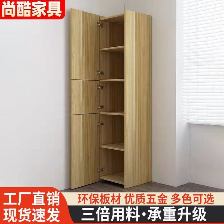 Bedroom Living Room Locker White with Door Corner Cabinet Corner Cabinet Corner Cabinet Corner Cabinet Storage Cabinet Corner Storage Rack