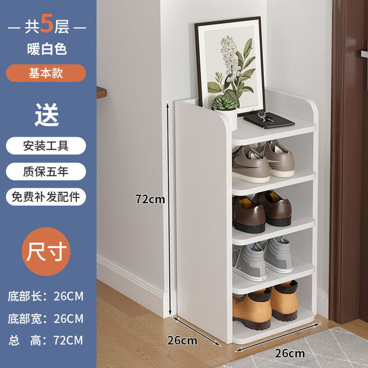 Shoe Rack Multi-Layer Home Doorway Gap Storage Fantastic Bedroom Dorm Small Narrow Shoe Cabinet for Space-Saving Rental House