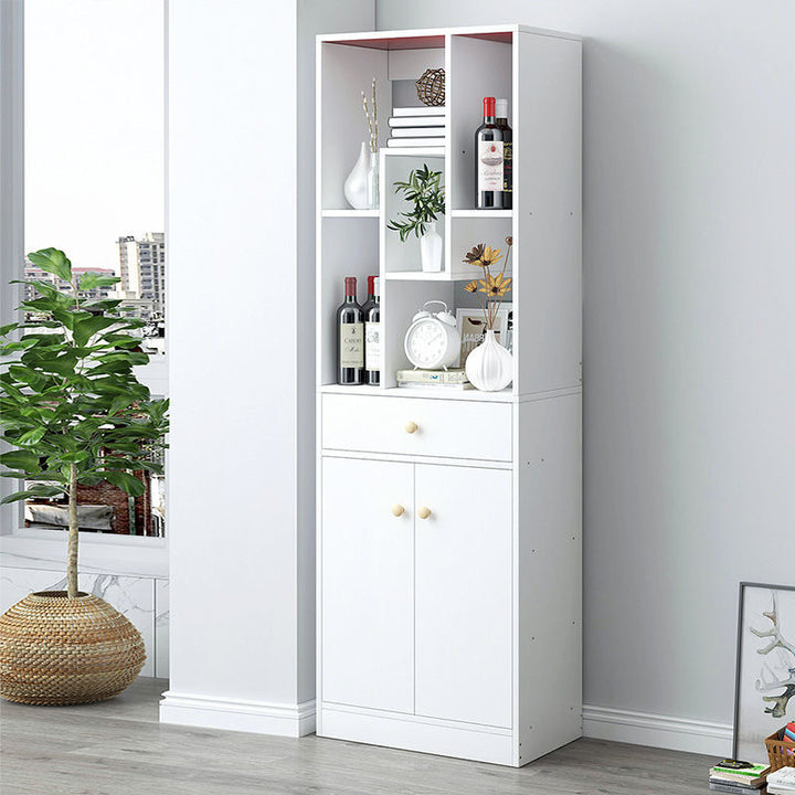 Bookcase Bookshelf Combination Student Locker with Door Bookcase Bookshelf Floor Storage Shelf Living Room Bedroom Bookcase