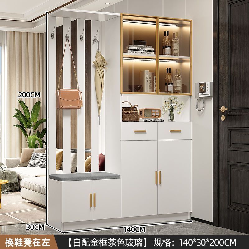 Entrance Cabinet Dining Room Hallway Entrance Simple Modern Subareas Screens Living Room Covering Open Cabinet