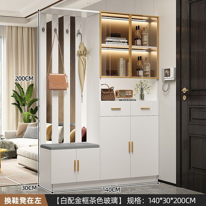 Entrance Cabinet Dining Room Hallway Entrance Simple Modern Subareas Screens Living Room Covering Open Cabinet