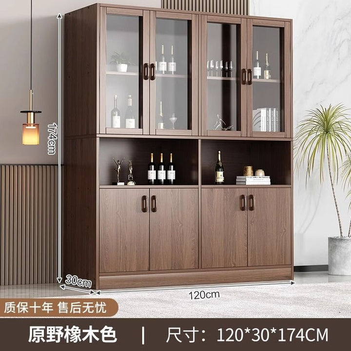 2024New Wine Cabinet Home Display Cabinet Living Room Shelf Wall Display Cabinet Simple Multi-Layer Hallway Locker