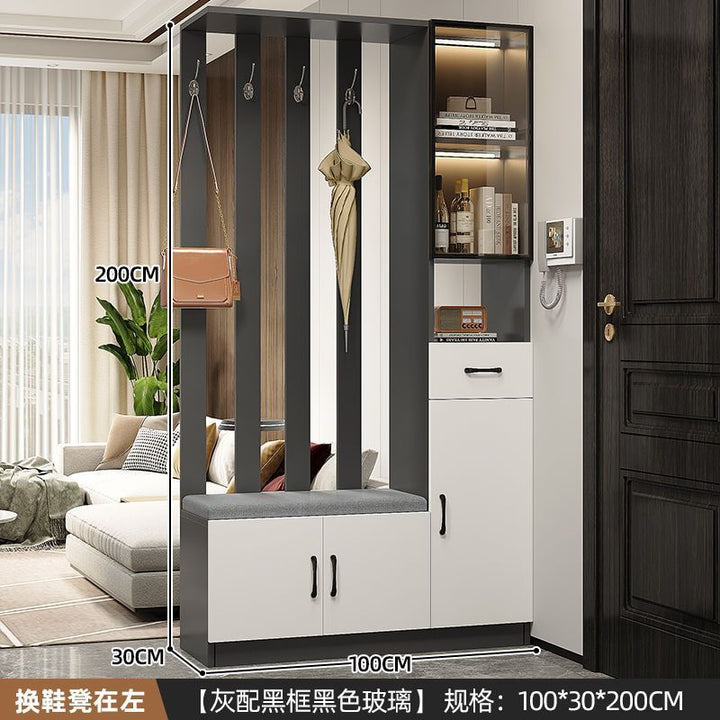 Entrance Cabinet Dining Room Hallway Entrance Simple Modern Subareas Screens Living Room Covering Open Cabinet