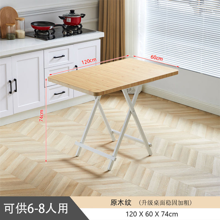 Folding Table Household Eating Table Folding Simple Small Apartment Dining Tables and Chairs Set Dormitory Portable Folding Folding Table Children