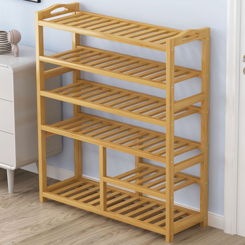 Bamboo Shoe Rack Simple Multi-Layer Economical Home Dormitory Doorway Living Room Solid Wood Storage Rack Small Shoe Cabinet