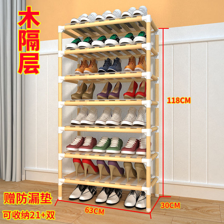 Shoe Rack Multi-Layer Household Large Capacity Shoe Cabinet Entrance Student Dormitory Bedroom Entrance Multi-Functional Bookshelf and Storage Shelf