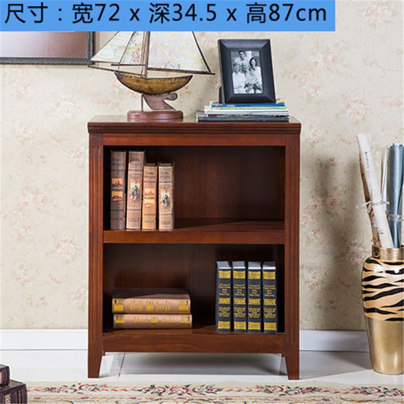 American-Style Solid Wood Bookshelf Bookcase Shelf Simple Modern Combination Simple Storage Cabinet European-Style Bookcase Living Room