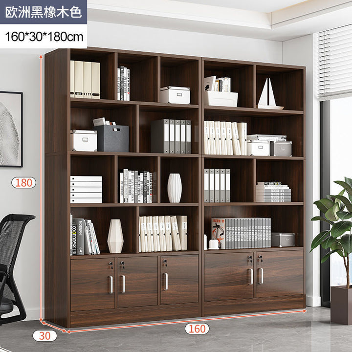 Bookcase Bookshelf Combination Student Locker with Door Bookcase Bookshelf Floor Storage Shelf Living Room Bedroom Bookcase