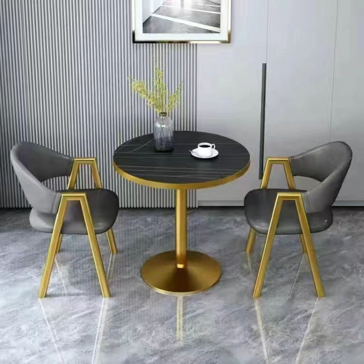 Nordic Style Negotiation Table and Chair Combination Reception Simple Small Apartment Milk Tea Sales Office Balcony Leisure Small round Table