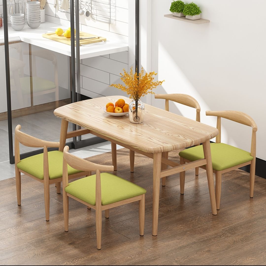 Dining Table Home Small Apartment Modern Simple Dining Tables and Chairs Set Dining Table Rectangular Table Leisure Fast Food Restaurant Table and Chair