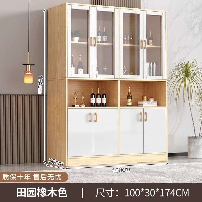 2024New Wine Cabinet Home Display Cabinet Living Room Shelf Wall Display Cabinet Simple Multi-Layer Hallway Locker