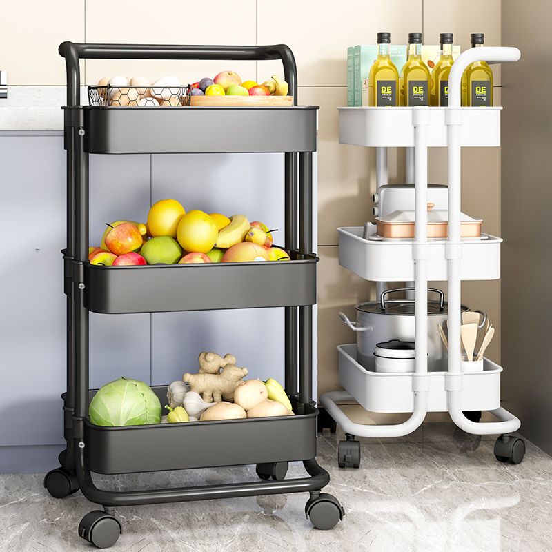 Trolley Rack Floor Bathroom Kitchen Mobile Snack Toy Cosmetic Room Multi-Layer Bedroom Book Storage Shelf