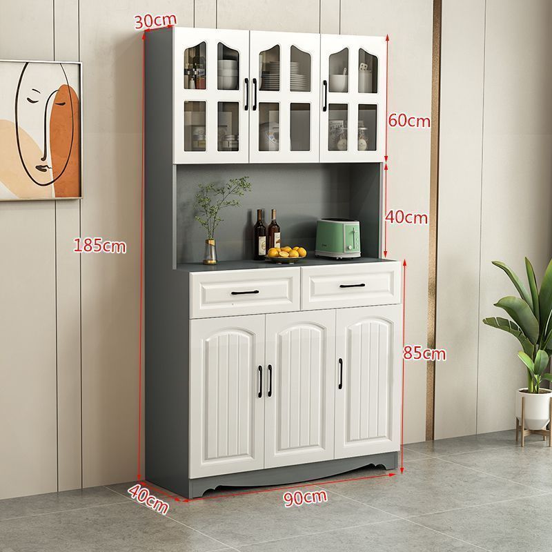 European-Style Kitchen Sideboard Cabinet Simple Cupboard Simple Locker Living Room Cabinet Dining Room Tea Cabinet Multifunctional Wine Cabinet