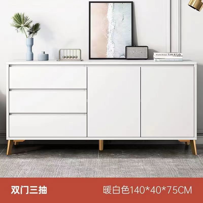 Chest of Drawers Italian-Style Light Luxury Bedroom and Household Storage Cabinet Living Room Wall Chest of Drawers Home Storage Drawer Cabinet