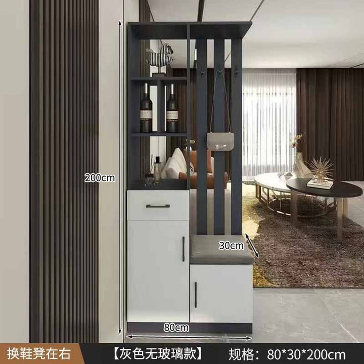 Entrance Cabinet Dining Room Hallway Entrance Simple Modern Subareas Screens Living Room Covering Open Cabinet