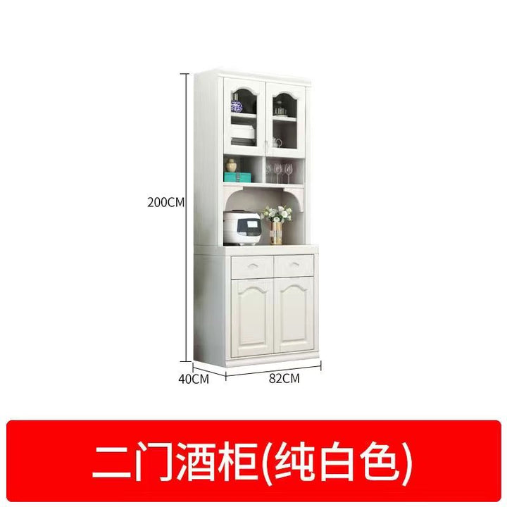 Solid Wood Wine Cabinet Sideboard Cabinet Living Room Wall Cabinet Dining Room Locker Kitchen Chinese Storage Cabinet Cupboard Storage Furniture