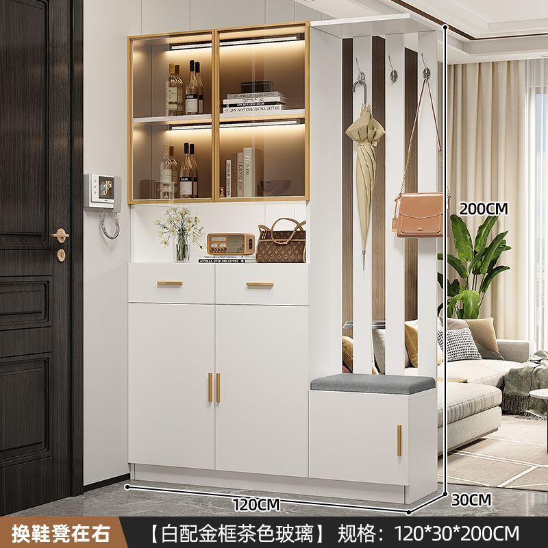 Entrance Cabinet Dining Room Hallway Entrance Simple Modern Subareas Screens Living Room Covering Open Cabinet