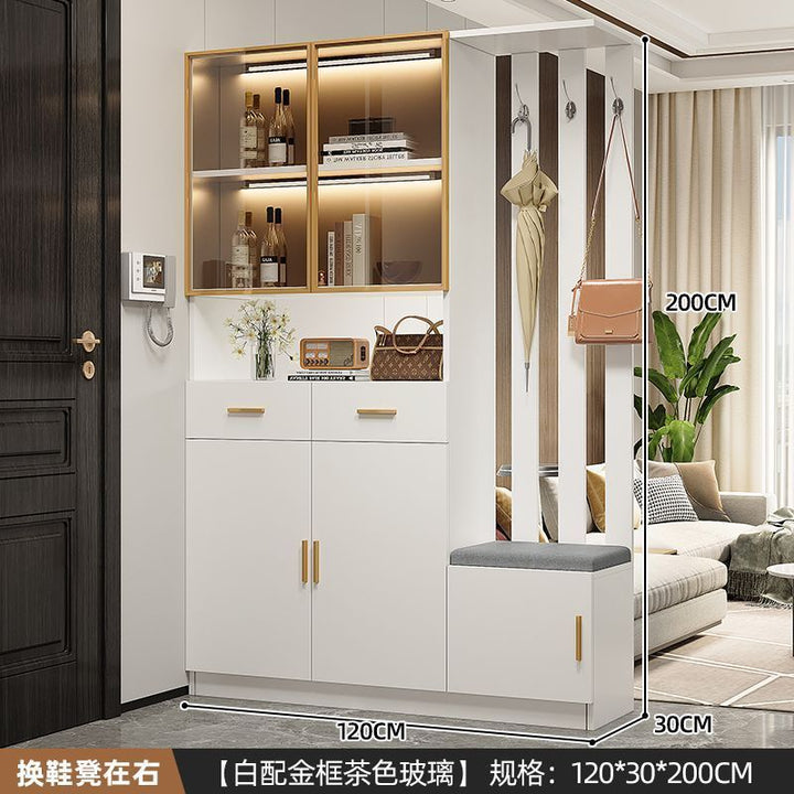 Entrance Cabinet Dining Room Hallway Entrance Simple Modern Subareas Screens Living Room Covering Open Cabinet