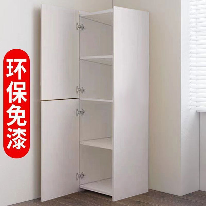 Bedroom Living Room Locker White with Door Corner Cabinet Corner Cabinet Corner Cabinet Corner Cabinet Storage Cabinet Corner Storage Rack