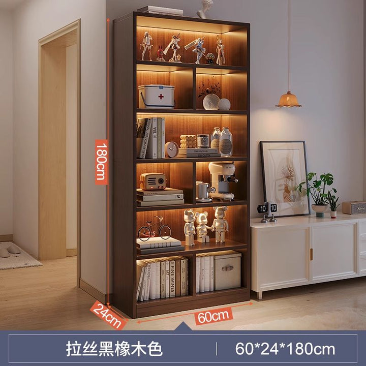 Bookcase Bookshelf Simple Floor Multi-Layer Living Room Storage Cabinet Bedroom Wall Bay Window Shelf Cabinet Locker