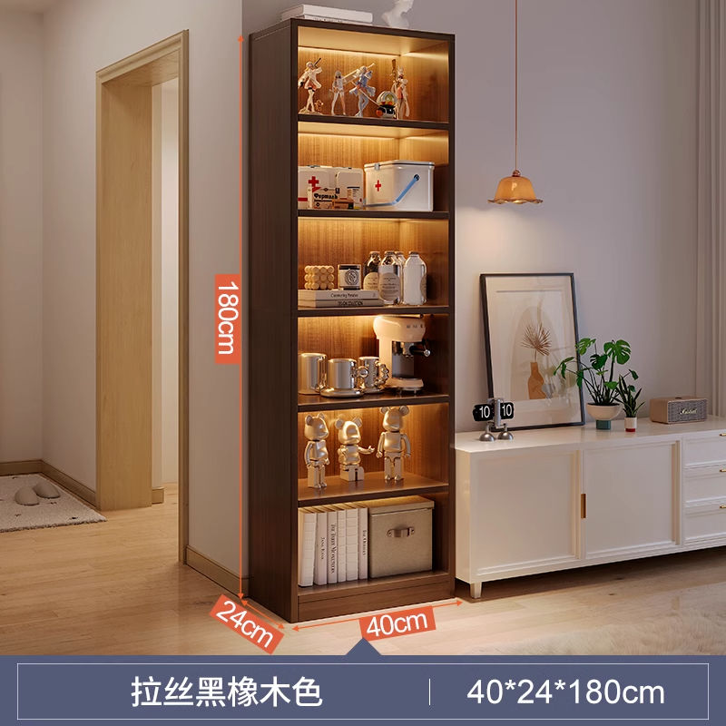 Bookcase Bookshelf Simple Floor Multi-Layer Living Room Storage Cabinet Bedroom Wall Bay Window Shelf Cabinet Locker