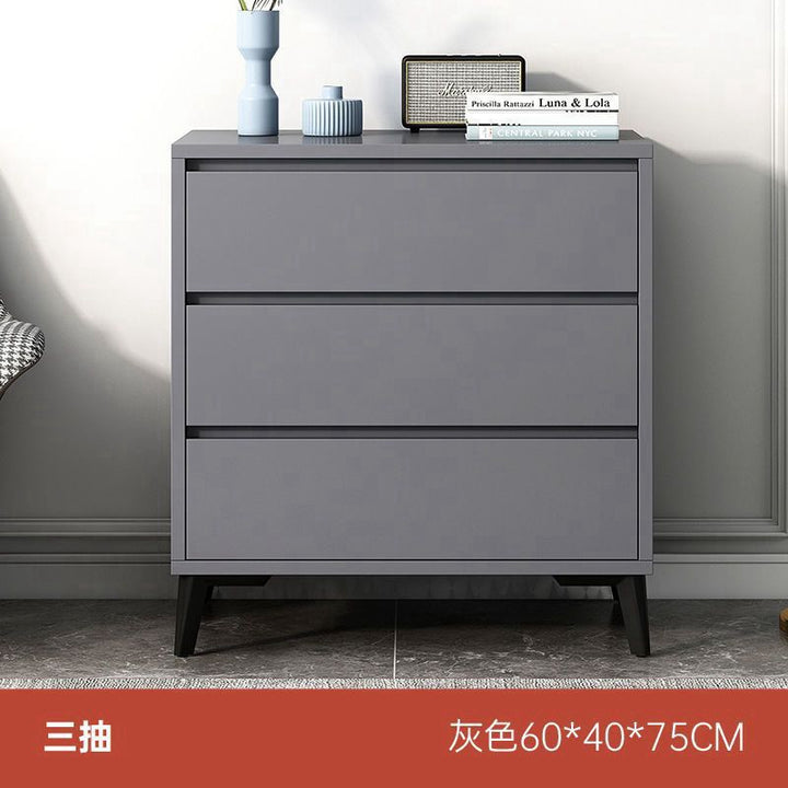 Chest of Drawers Italian-Style Light Luxury Bedroom and Household Storage Cabinet Living Room Wall Chest of Drawers Home Storage Drawer Cabinet