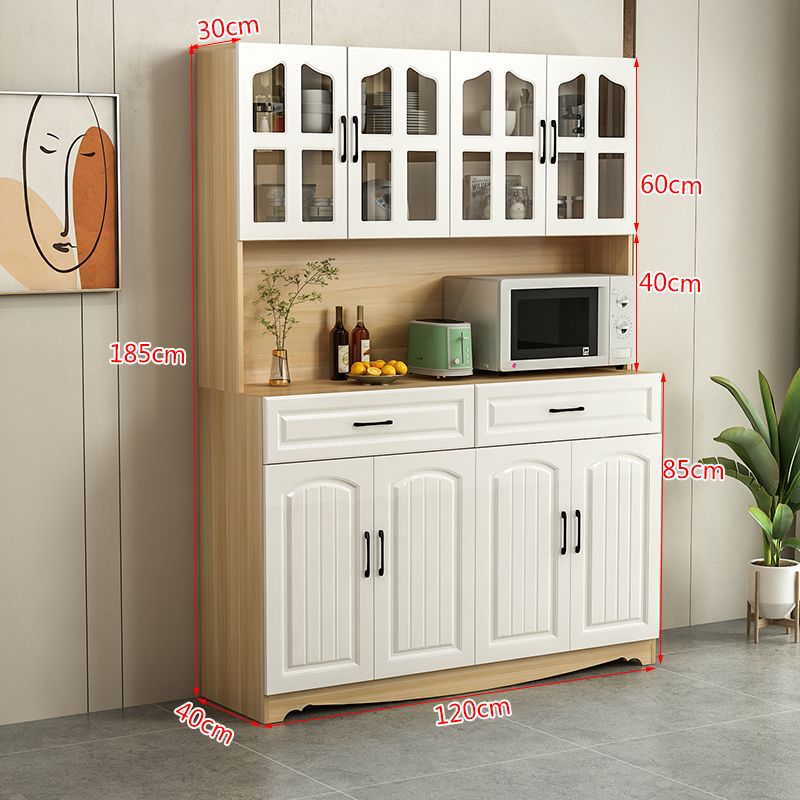 European-Style Kitchen Sideboard Cabinet Simple Cupboard Locker Living Room Cabinet Dining Room Cabinet Multi-Functional Wine Cabinet