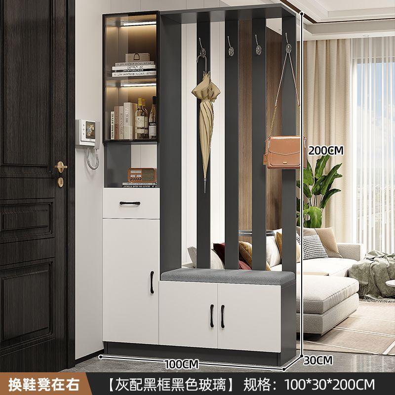 Entrance Cabinet Dining Room Hallway Entrance Simple Modern Subareas Screens Living Room Covering Open Cabinet