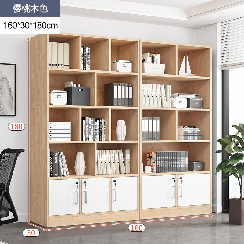 Bookcase Bookshelf Combination Student Locker with Door Bookcase Bookshelf Floor Storage Shelf Living Room Bedroom Bookcase