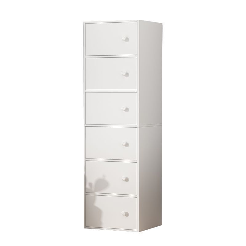 Multi-Layer Storage Cabinet Living Room Chest of Drawers Burlywood Bedroom Bedside Locker Modern with Cabinet Door Storage Shelf