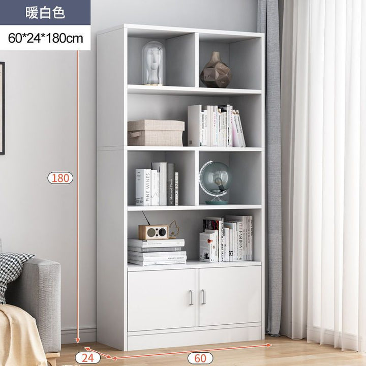 Bookcase Bookshelf Combination Student Locker with Door Bookcase Bookshelf Floor Storage Shelf Living Room Bedroom Bookcase