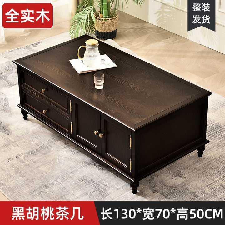 American-Style Solid Wood Small Wine Cabinet Single Door Display Cabinet Made of Glass European-Style Living Room Curio Cabinet Household Sideboard Cabinet