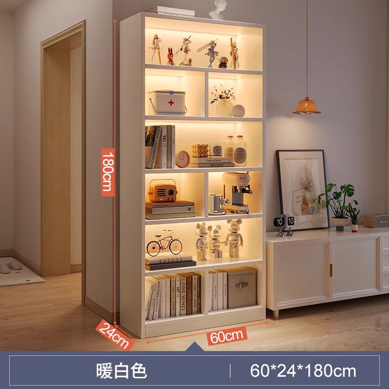 Bookcase Bookshelf Simple Floor Multi-Layer Living Room Storage Cabinet Bedroom Wall Bay Window Shelf Cabinet Locker