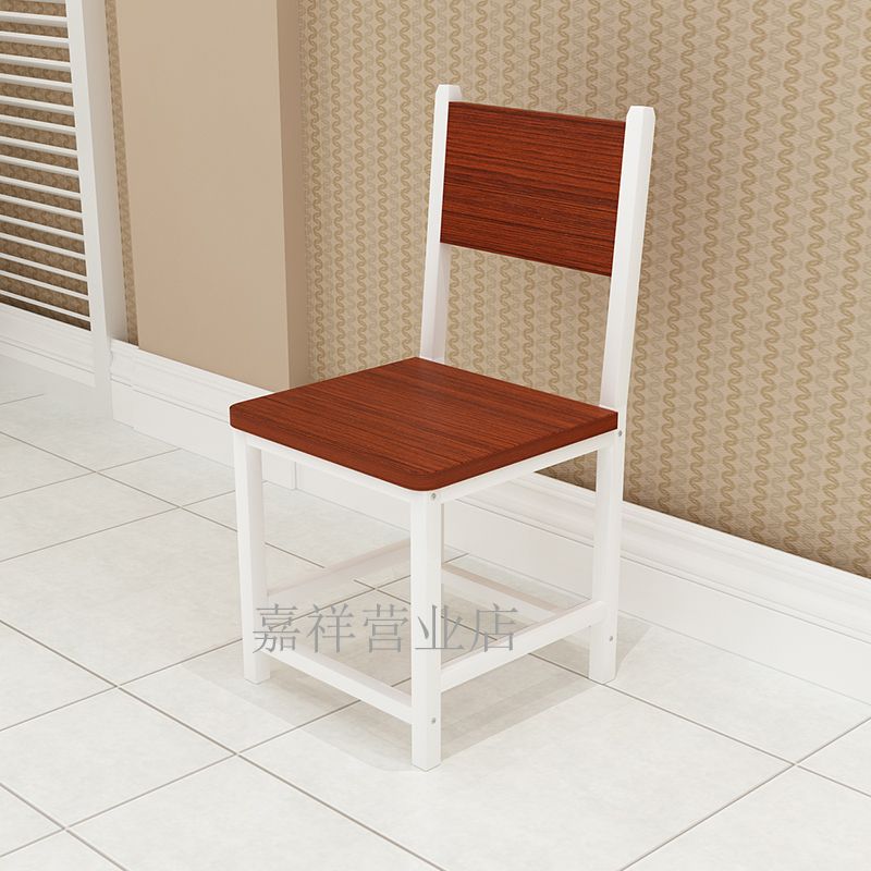 Simple Steel Wood Student Dining Chair Office Chair Simple Restaurant Chair Dining Chair Snack Shop Backrest Chair Home Dining Chair