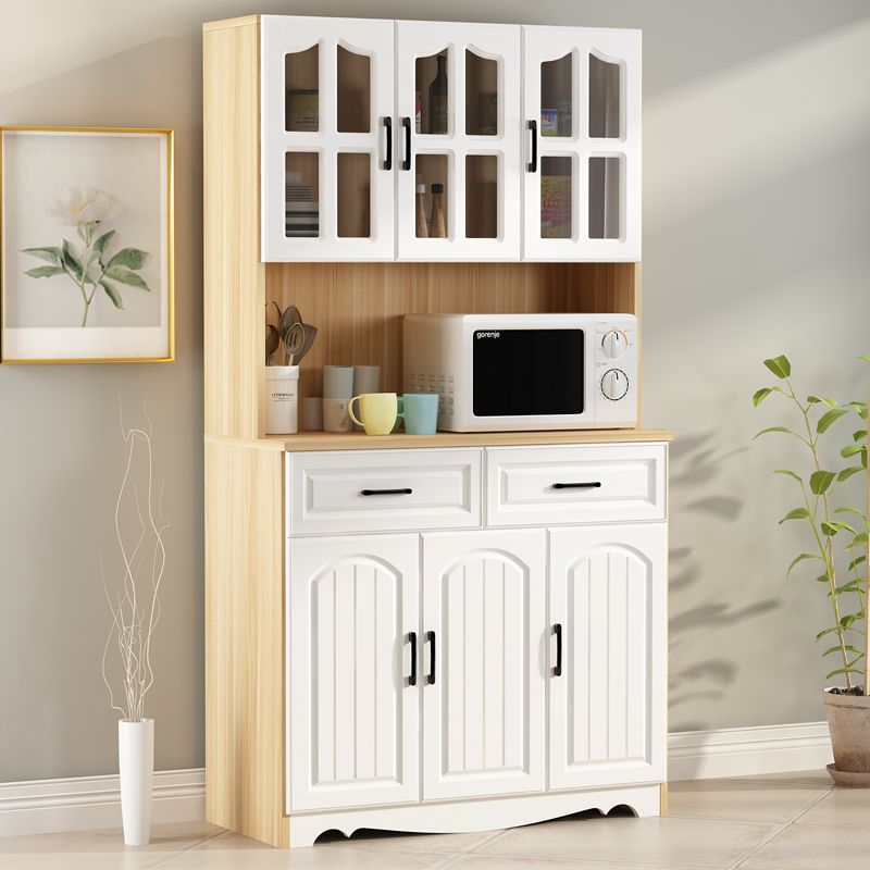 European-Style Kitchen Sideboard Cabinet Simple Cupboard Locker Living Room Cabinet Dining Room Cabinet Multi-Functional Wine Cabinet