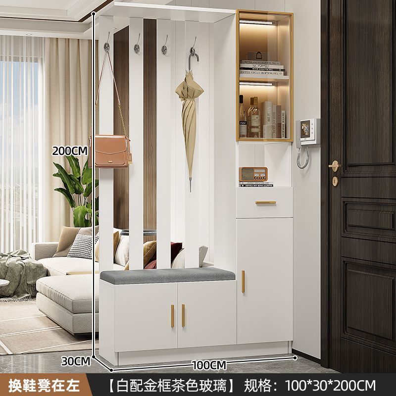 Entrance Cabinet Dining Room Hallway Entrance Simple Modern Subareas Screens Living Room Covering Open Cabinet